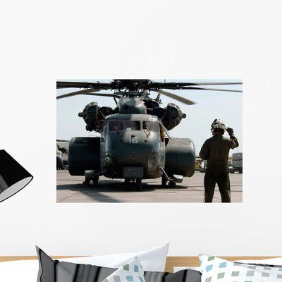 Air Crewman Gives Engine Wall Decal shown on a wall