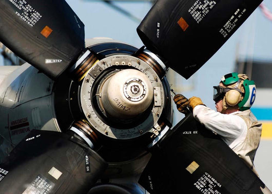 Sailor Performs Maintenance Propeller Wall Decal