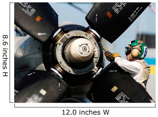 Sailor Performs Maintenance Propeller Wall Decal
