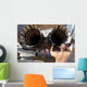 Maintainer Inspects Engine F-15e Wall Decal