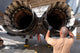 Maintainer Inspects Engine F-15e Wall Decal