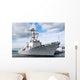 Sailors Man Rails aboard Wall Decal