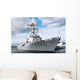 Sailors Man Rails aboard Wall Decal