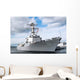 Sailors Man Rails aboard Wall Decal