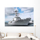 Sailors Man Rails aboard Wall Decal
