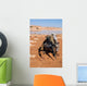 Soldier Patrols along Riverbed Wall Decal