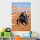 Soldier Patrols along Riverbed Wall Decal