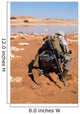 Soldier Patrols along Riverbed Wall Decal