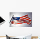 American Flag Flies Prominently Wall Decal