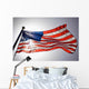 American Flag Flies Prominently Wall Decal