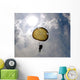 Paratrooper Descends through Sky Wall Decal