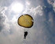 Paratrooper Descends through Sky Wall Decal