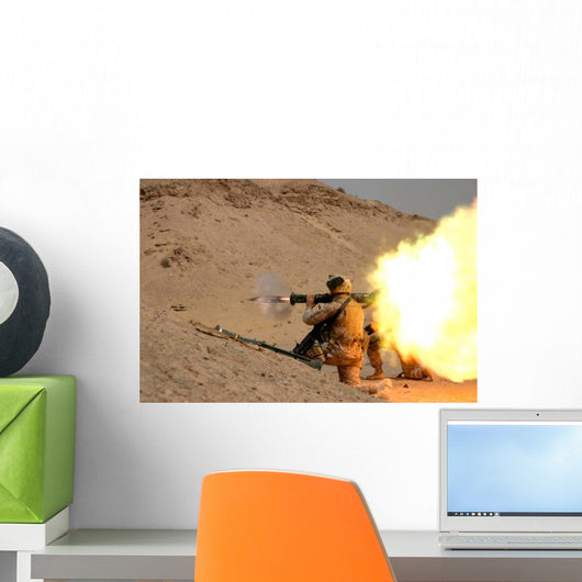 Us Marine Fires M136 Wall Decal