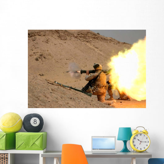 Us Marine Fires M136 Wall Decal