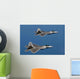 F-22a Raptors Fly over Wall Decal Design 2