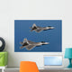 F-22a Raptors Fly over Wall Decal Design 2