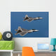 F-22a Raptors Fly over Wall Decal Design 2