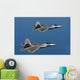 F-22a Raptors Fly over Wall Decal Design 2