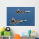 F-22a Raptors Fly over Wall Decal Design 2