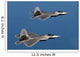 F-22a Raptors Fly over Wall Decal Design 2