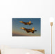 F-22a Raptors Fly over Wall Decal Design 1