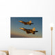 F-22a Raptors Fly over Wall Decal Design 1