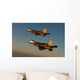 F-22a Raptors Fly over Wall Decal Design 1