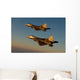 F-22a Raptors Fly over Wall Decal Design 1