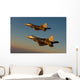 F-22a Raptors Fly over Wall Decal Design 1