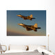 F-22a Raptors Fly over Wall Decal Design 1