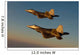 F-22a Raptors Fly over Wall Decal Design 1
