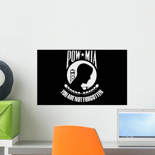 Pow-mia Flag Wall Decal