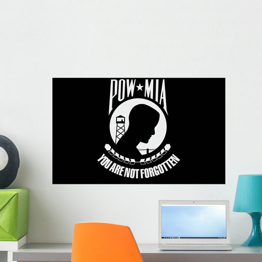 Pow-mia Flag Wall Decal