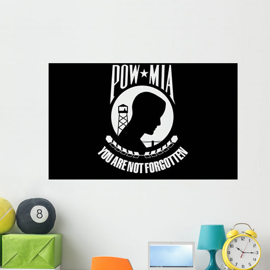 Pow-mia Flag Wall Decal