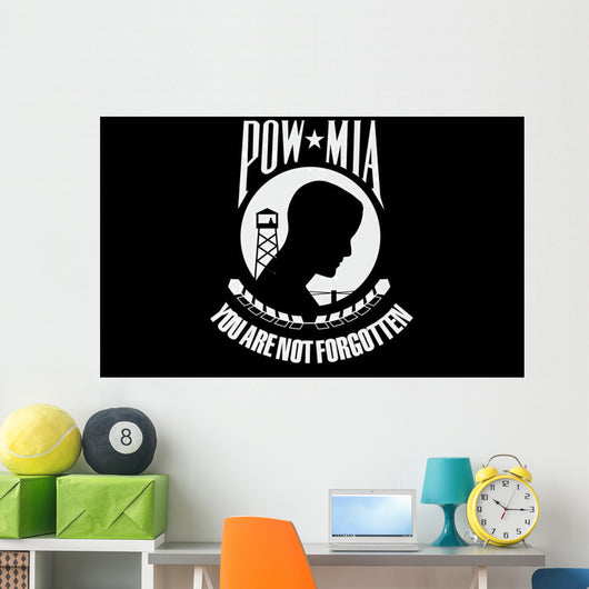 Pow-mia Flag Wall Decal