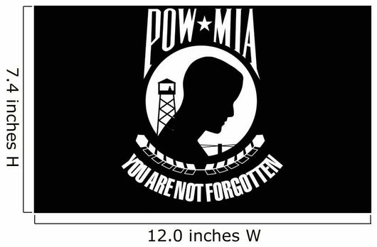 Pow-mia Flag Wall Decal