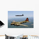 B-17g Flying Fortress Participates Wall Decal