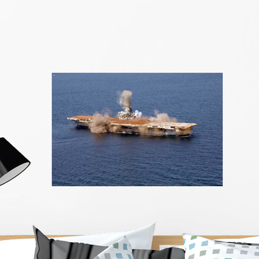 Ex-Oriskany Decommissioned Aircraft Carrier Wall Decal Design 2