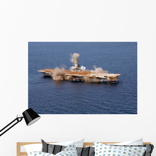 Ex-Oriskany Decommissioned Aircraft Carrier Wall Decal Design 2