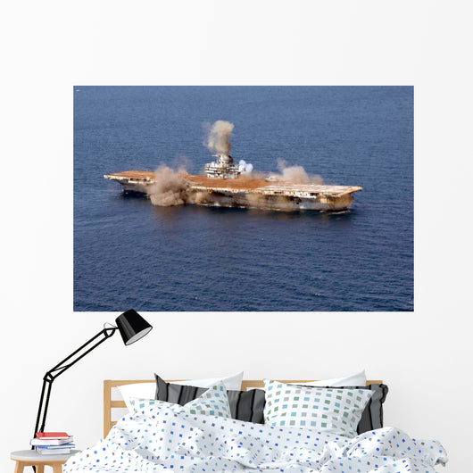 Ex-Oriskany Decommissioned Aircraft Carrier Wall Decal Design 2