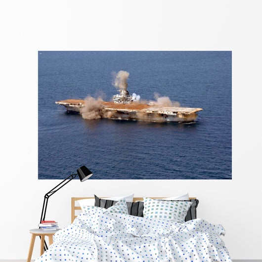 Ex-Oriskany Decommissioned Aircraft Carrier Wall Decal Design 2