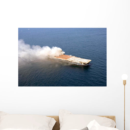 Ex-Oriskany Decommissioned Aircraft Carrier Wall Decal Design 1