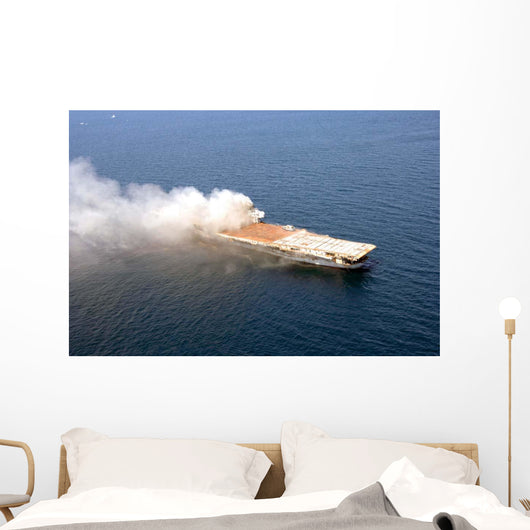 Ex-Oriskany Decommissioned Aircraft Carrier Wall Decal Design 1