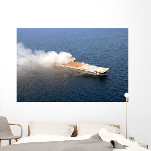 Ex-Oriskany Decommissioned Aircraft Carrier Wall Decal Design 1