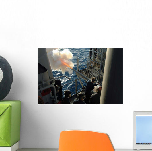 Gunner's Mates Fire 40mm Wall Decal
