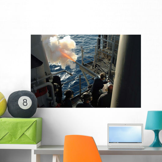 Gunner's Mates Fire 40mm Wall Decal