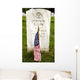 American Flag Rests Front Wall Decal