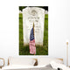 American Flag Rests Front Wall Decal