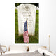 American Flag Rests Front Wall Decal