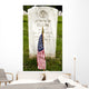 American Flag Rests Front Wall Decal